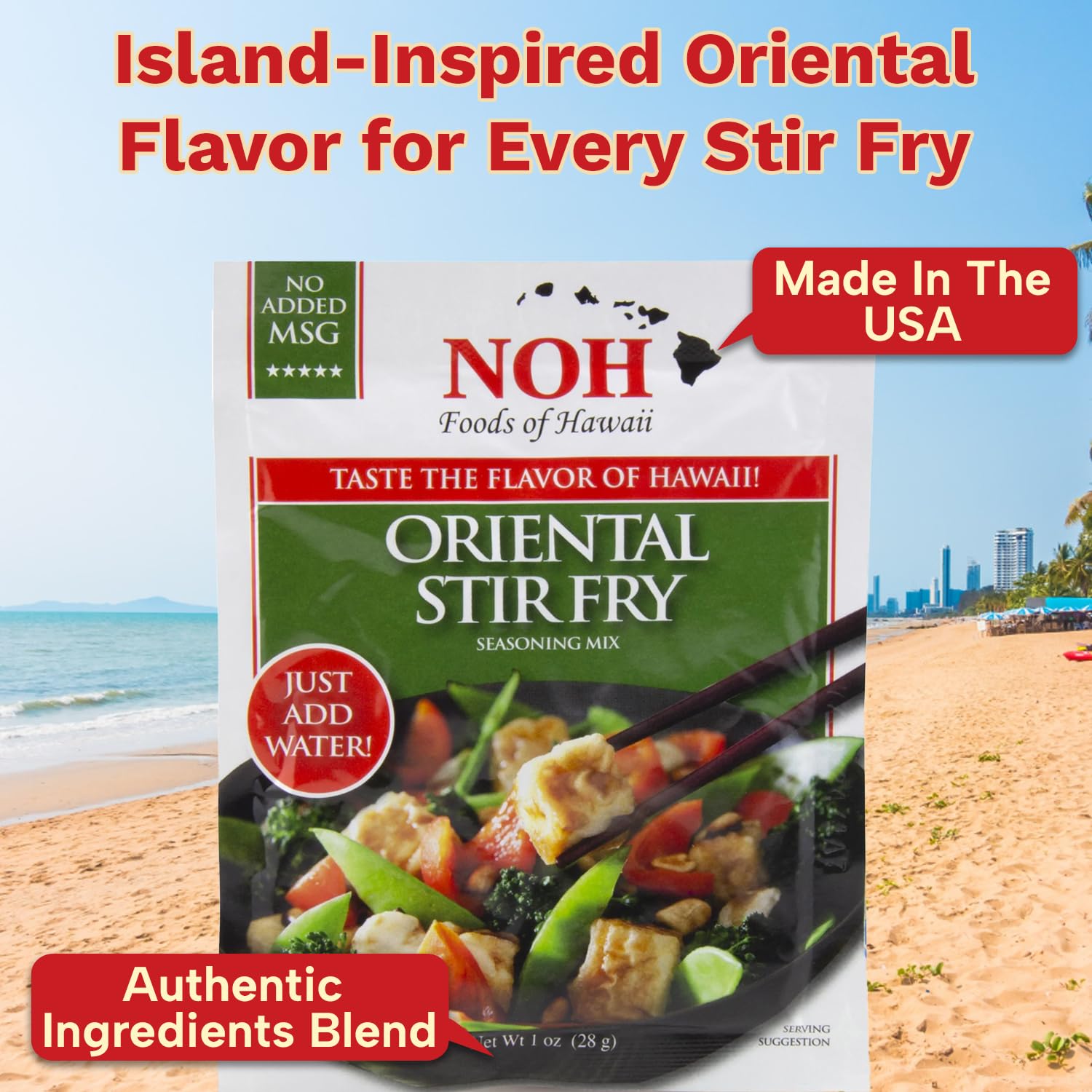 Amazon.com : NOH Oriental Stir Fry Seasoning Mix, 1 oz Packet